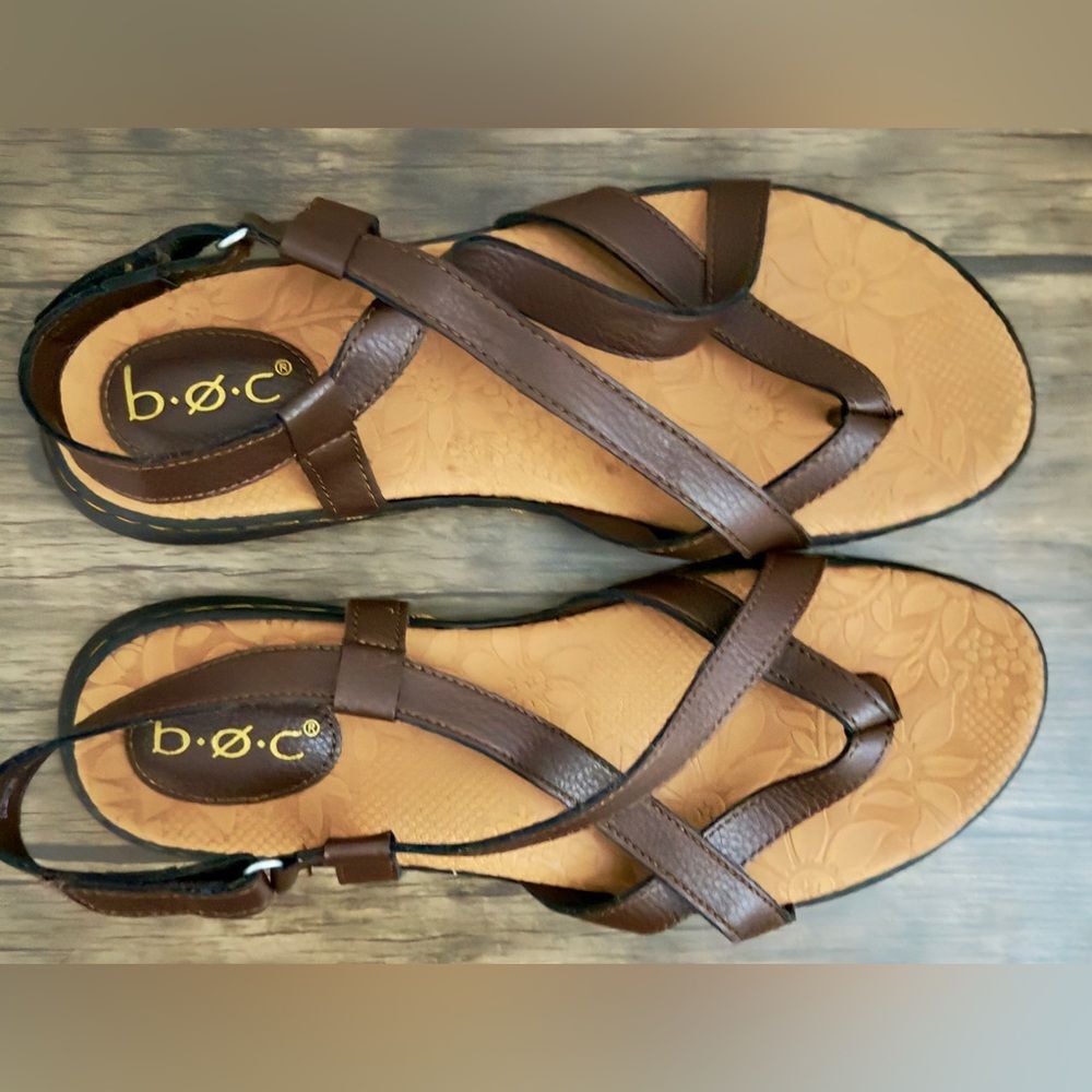 b.o.c. Women's Strappy Brown Sandals
